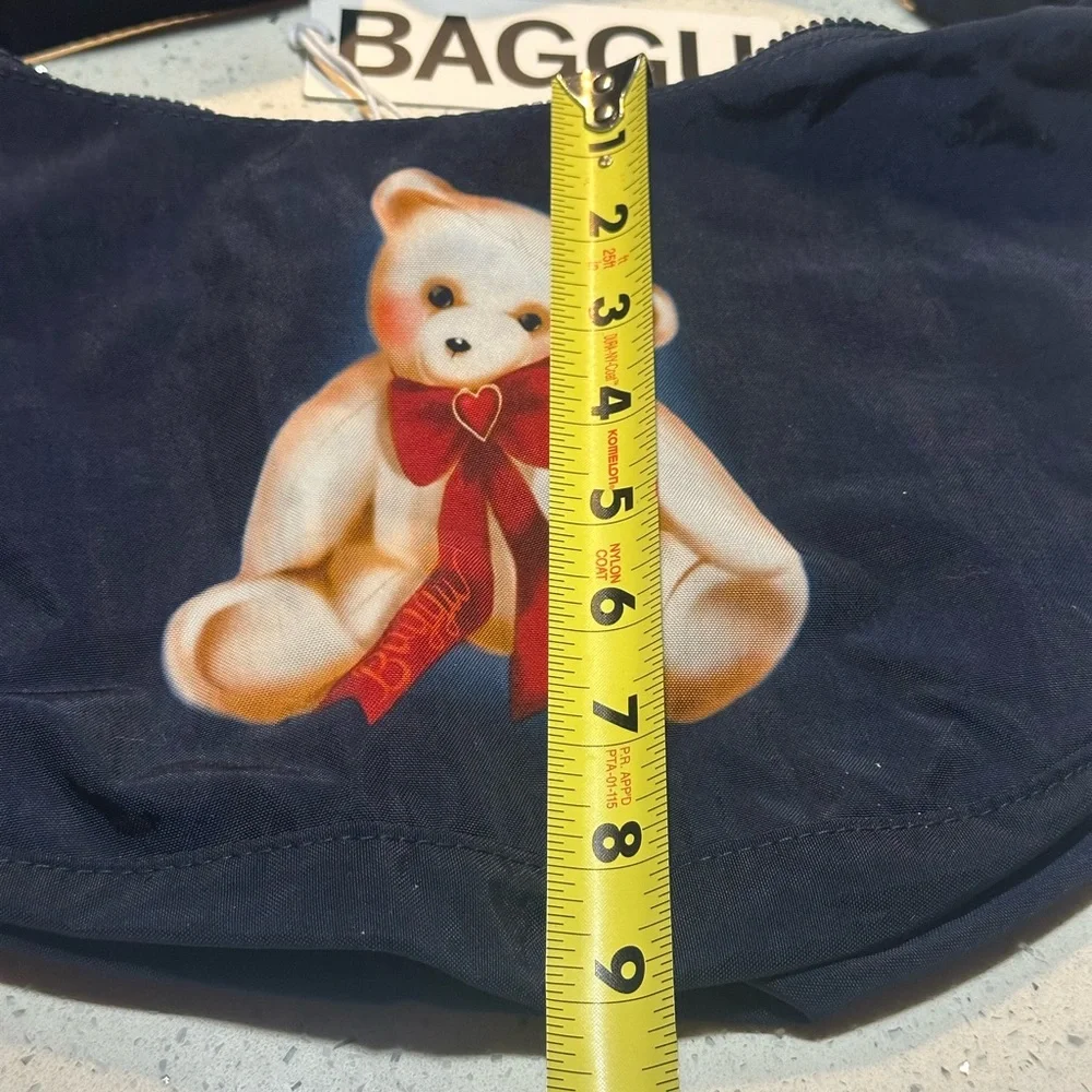 New! BAGGU medium crescent with a teddy bear graphic / new with tags! - Picture 9 of 16